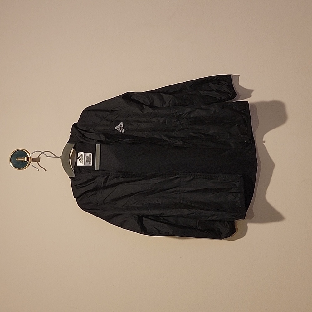 Adidas Black Jacket Size 5t black with 3 stripe